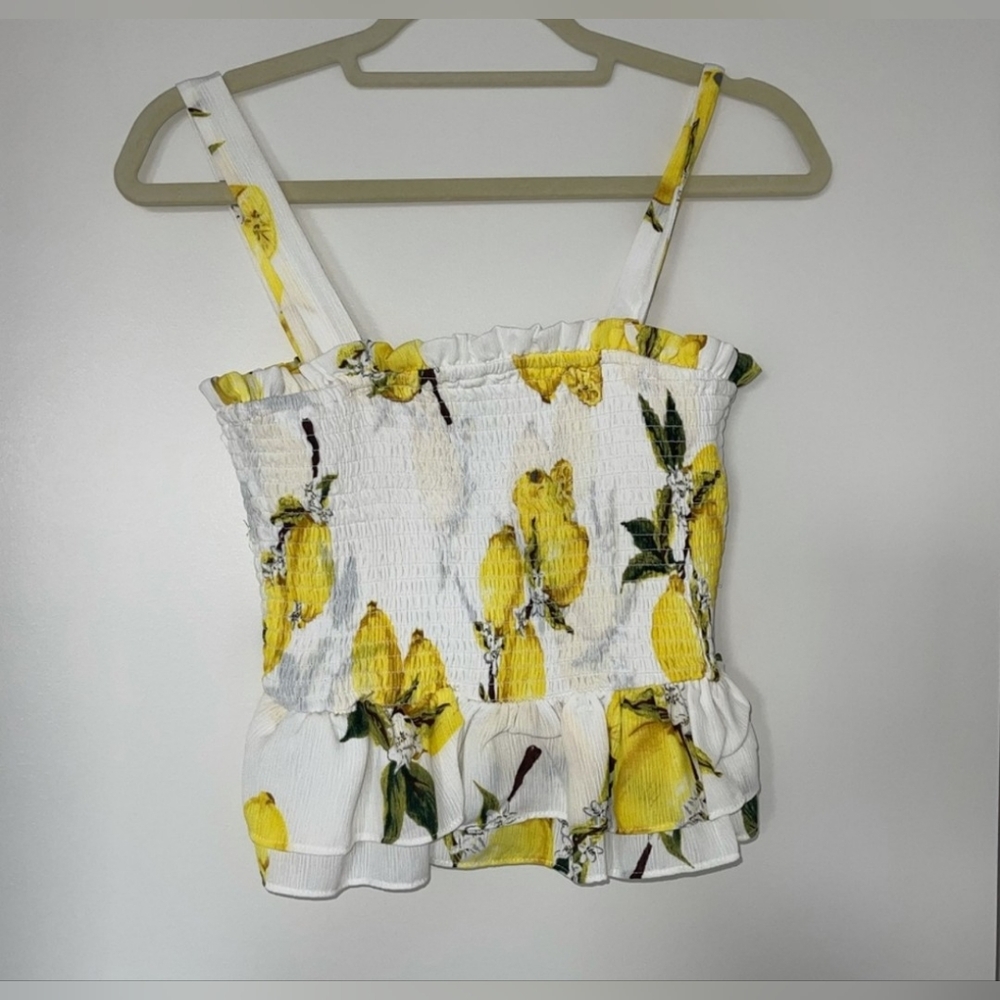 AQUA (by Bloomingdales) Lemon Top Size M - Picture 2 of 3